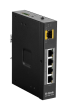 D-Link DIS-100G-5PSW industrijski PoE+ 802.3af/at svič 4xGE + 1xSFP, power budžet 120W, redundanti terminal za 12~58VDC napajanje (kupuje se posebno), IP30 DIN/wall kućište, bez ventilatora, radna temp. -40°~75°C