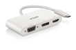 D-Link DUB-V310 3-in-1 USB‑C na 4K HDMI/DisplayPort/VGA adapter
