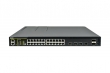 DCN L3 PoE++ WiFi-6 802.11ax ready svič S5750M-30X-P-SI 24x 2.5Gigabit 1060W power budžet (60W na 8 portova) + 4x 10GBase-X (SFP+) + 2x 40Gbase-X (QSFP+), PIM/PBR ruter RIP v2/RIPng/OSPF v3/BGP4+, redundant PSU (opcija)