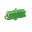 E2000-APC/E2000-APC singlemode fiber simplex adapter (1 x E2000-APC SM), zeleni