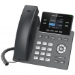 Grandstream GRP2612W Carrier-grade 4-line/2-SIP VoIP HD WiFi dual-band 2.4/5GHz telefon, podesivi 2.4" TFT color LCD 320x240 displej, 16 Virtual Multi-Purpose (VPK) i BLF tastera, 2 x UTP porta 10/100Mb/s, PoE