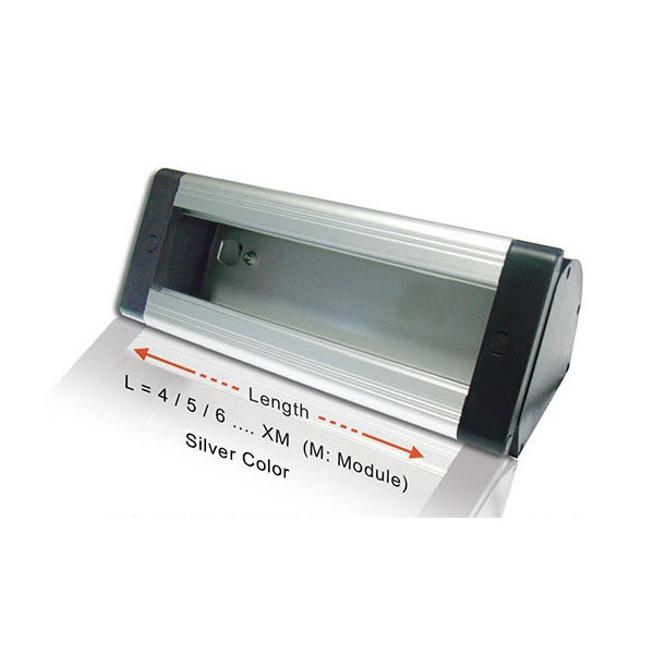 Kutija stona metalna srebrna 311x86x90mm Legrand FR standard NA2584SL270 za montažu modula 45x45mm (12M)