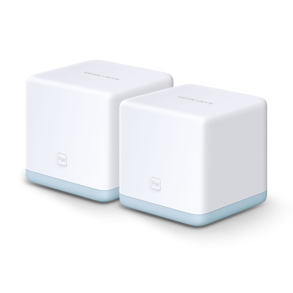 Mercusys Halo H50G AC1900Mb/s WiFi Mesh System 2-pack – 3 Gigabit port WAN/LAN auto-sense, 3 interne antene, Router / AP mode, roaming, roditeljska kontrola, jednostavno širenje mreže, QoS, beamforming, smart connect