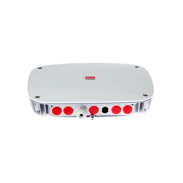 Eksterno IP65 metalno kućište RF Elements StationBox® ALU 6N1E – max. 6 x N + 1 x Ethernet, RF shield, UV otporno, dim. 300x220x55mm, držači za montažu, temp. -30 do +60°C, vetar do 120km/h (SBX-ALU-6N1E)