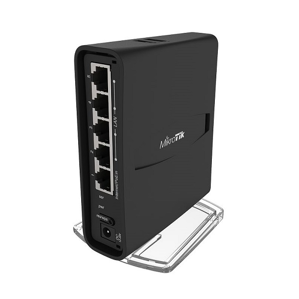 MikroTik hAP ac² RBD52G-5HacD2HnD-TC WiFi AC1200Mb/s High Power 500mW dual band 2.4GHz & 5GHz 802.11ac/a/b/g/n VPN Gigabit ruter 5 LAN/WAN, PoE in, USB za 3G/4G & storage, IPsec hw kriptovanje, temp -40º÷50ºC, ROS L4