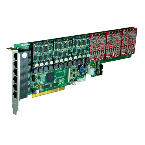 OpenVox A2410P 24-portna PCI VoIP Asterisk kartica (6 slotova za FXO400 / FXS400 module)