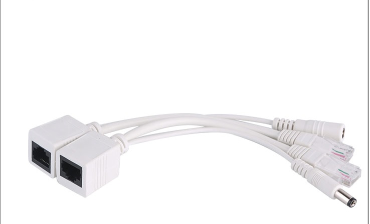 PoE Injector i spliter - komplet Passive Mode B (bez napajanja), prihvata AC/DC adaptere 9~57V do 2A, za High Power over Ethernet napajanje uređaja preko UTP/STP kabla 10/100Mb/s – za IP kamere, VoIP telefone, WiFi i dr.