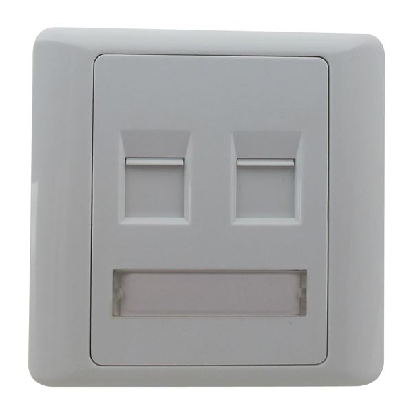 Poklopac German 80x80mm sa 2 slota, ravan sa zastorima