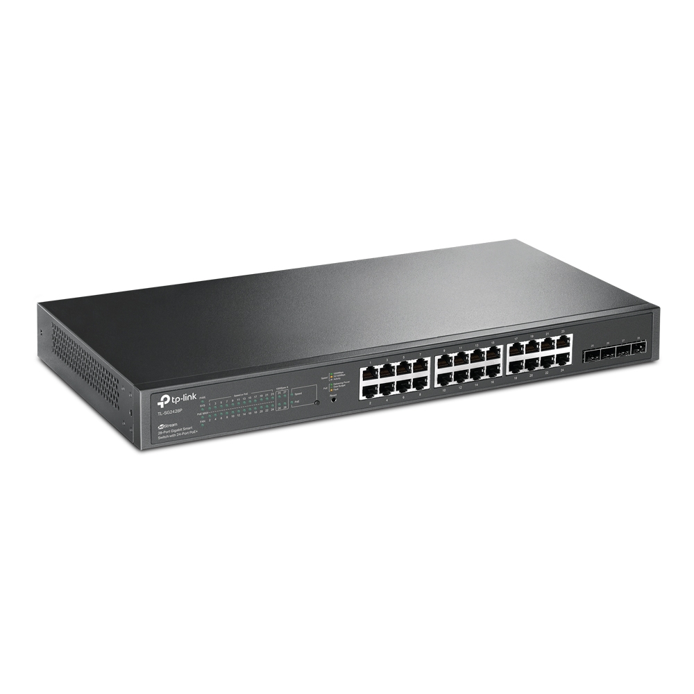 TP-Link TL-SG1210MP PoE+ svič 8-port Gigabit 802.3af/at do 123W (30W po portu) + Gigabit LAN + Combo Gigabit SFP/UTP, metalno desktop kućište, Priority & Isolation Mode, Fanless, Extend Mode do 250m