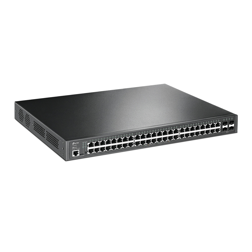 TP-Link TL-SG3452P Omada PoE+ L3-lite upravljiv cloud svič 48 x 10/100/1000Mb/s PoE 802.3at/af do 384W + 4 SFP GbE, VLAN, SNMP, RMON, L2~L4 QoS, IGMP, ACL, Zero-Touch Provision, Web / iOS / Android / Win / Linux ap