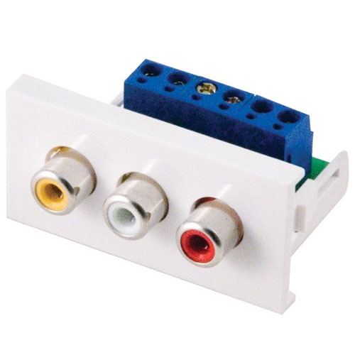 Uložak 45 x 22.5mm (1M) sa 1 slotom za keystone module, sa zastorom i širokom labelom za označavanje, ravan (FPK1-1M-09)