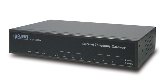 VIP-400FO 4-port Internet Telephony Gateway (4FXO)